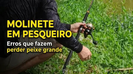 Molinete em pesqueiro