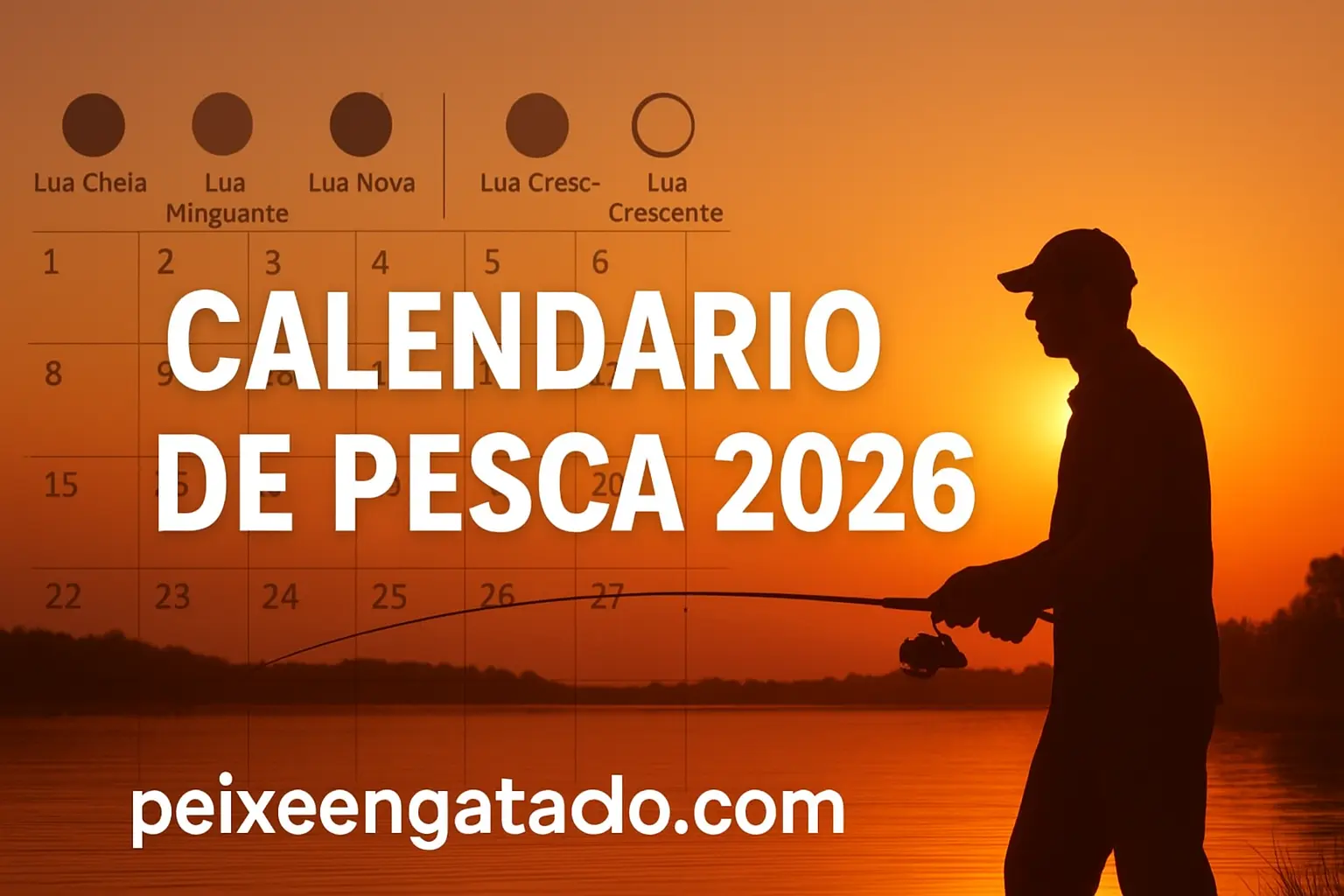 Calendário de Pesca 2026: Fases da lua, Melhores Épocas, Espécies, Defesos e Dicas Atualizadas
