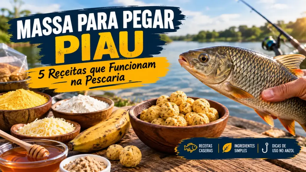 Massa para Pegar Piau: 5 Receitas que Funcionam na Pescaria 1 Massa para pegar piau: 5 receitas que funcionam