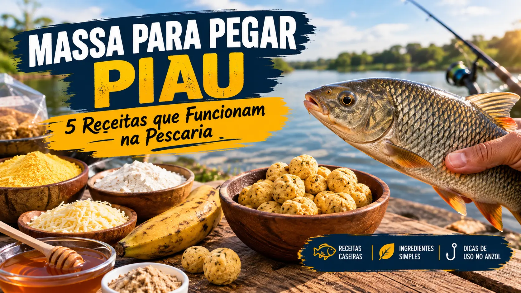 Massa para Pegar Piau: 5 Receitas que Funcionam na Pescaria